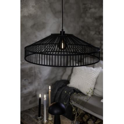 Markslöjd 108782 - Pendel TAPA 1xE27/40W/230V sort/bambus