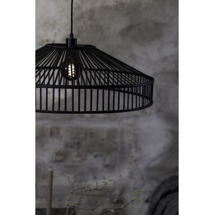 Markslöjd 108782 - Pendel TAPA 1xE27/40W/230V sort/bambus