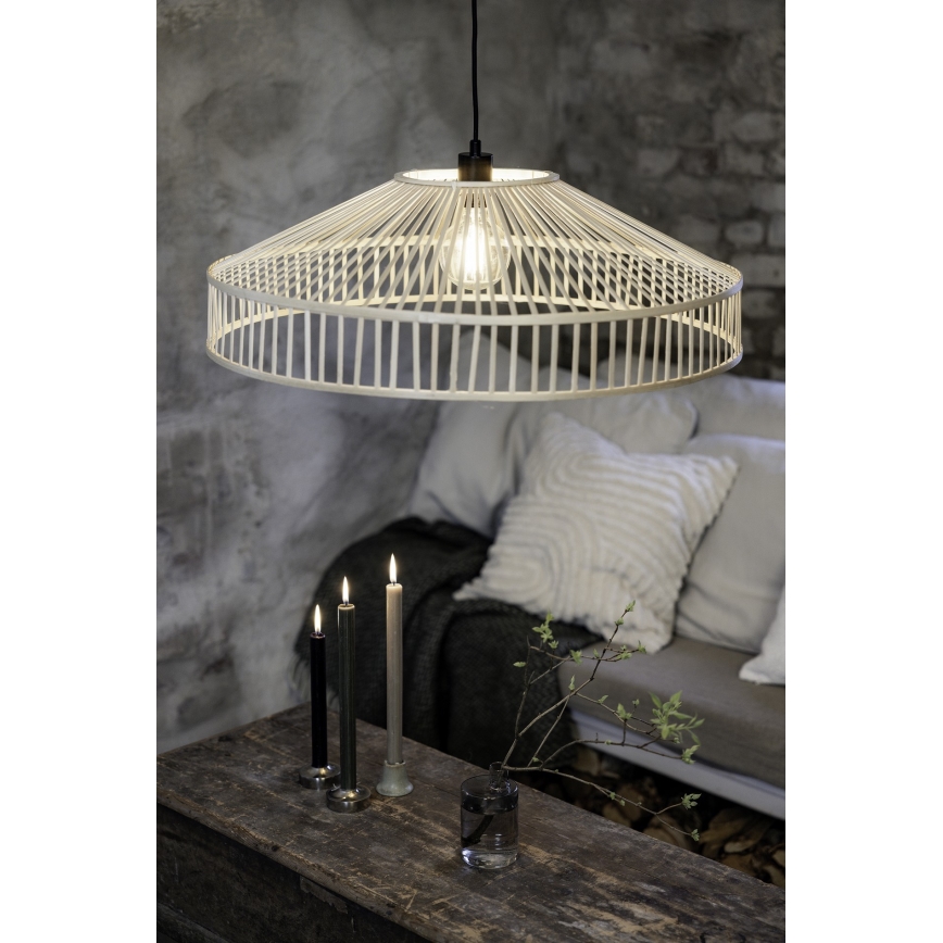 Markslöjd 108783 - Pendel TAPA 1xE27/40W/230V beige/bambus