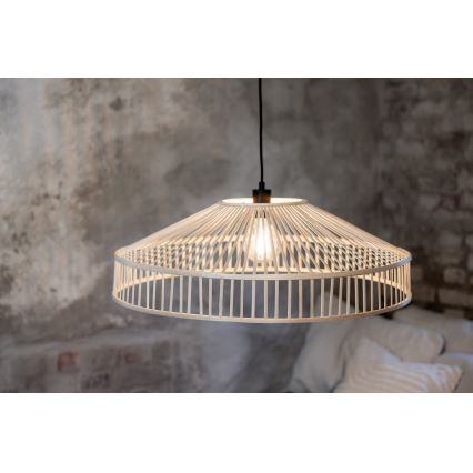 Markslöjd 108783 - Pendel TAPA 1xE27/40W/230V beige/bambus