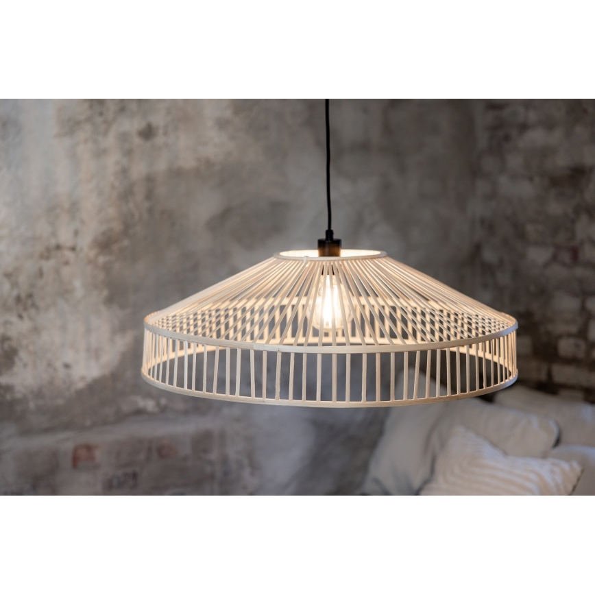 Markslöjd 108783 - Pendel TAPA 1xE27/40W/230V beige/bambus
