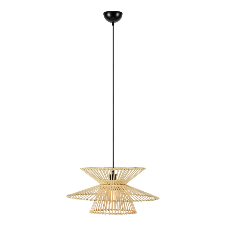 Markslöjd 108785 - Pendel DUPLICI 1xE27/40W/230V beige/bambus