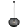 Markslöjd 108791 - Pendel FORENCE 1xE27/40W/230V diameter 50 cm sort