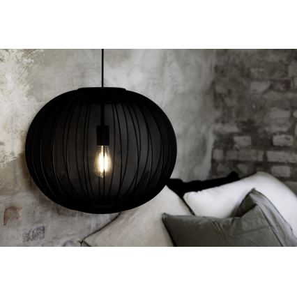 Markslöjd 108791 - Pendel FORENCE 1xE27/40W/230V diameter 50 cm sort