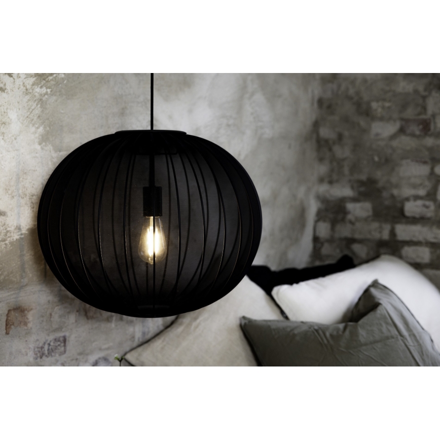 Markslöjd 108791 - Pendel FORENCE 1xE27/40W/230V diameter 50 cm sort