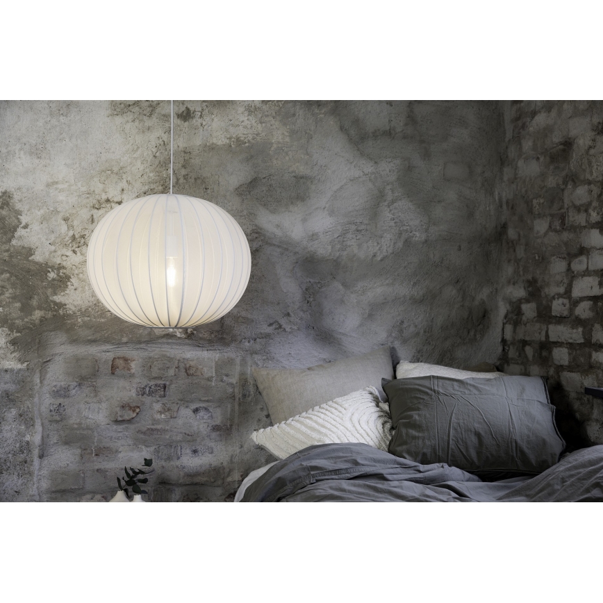 Markslöjd 108792 - Pendel FORENCE 1xE27/40W/230V diameter 50 cm hvid