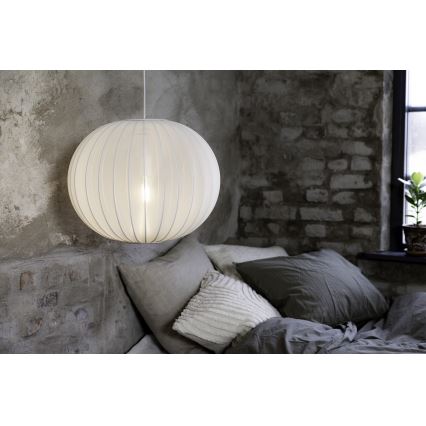 Markslöjd 108792 - Pendel FORENCE 1xE27/40W/230V diameter 50 cm hvid