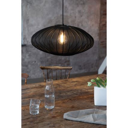 Markslöjd 108793 - Pendel FORENCE 1xE27/40W/230V diameter 60 cm sort