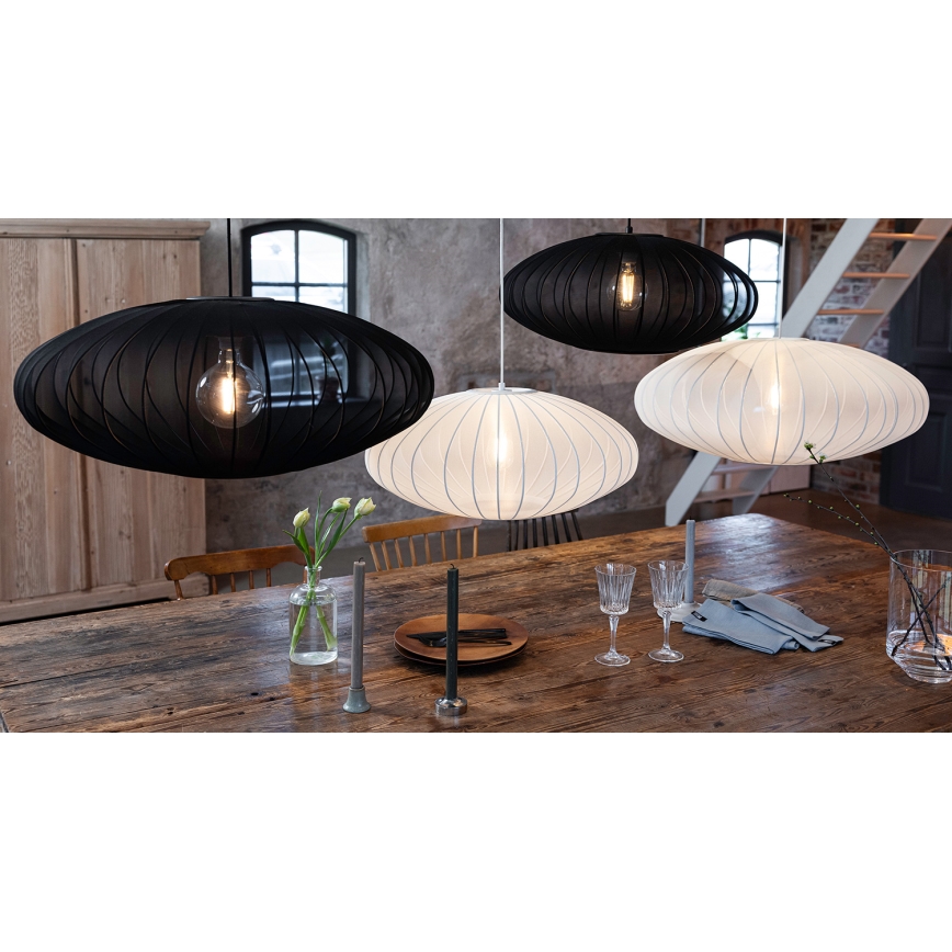 Markslöjd 108794 - Pendel FORENCE 1xE27/40W/230V diameter 60 cm hvid