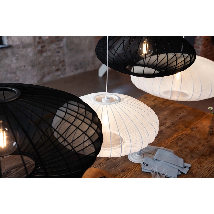 Markslöjd 108794 - Pendel FORENCE 1xE27/40W/230V diameter 60 cm hvid