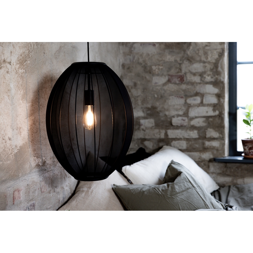 Markslöjd 108795 - Pendel FLORENCE 1xE27/40W/230V sort