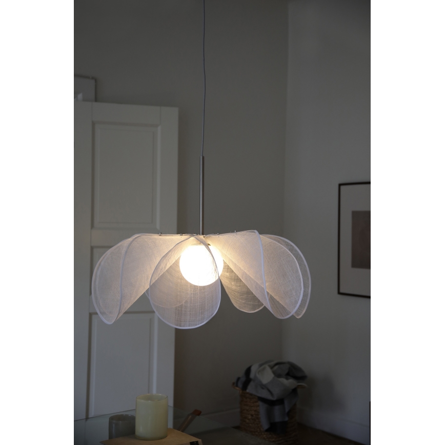 Markslöjd 108818 - Pendel STYRKA 1xE27/40W/230V diameter 75 cm hvid