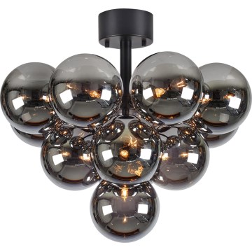 Markslöjd 108845 - Loftlampe MERLOT 13xG9/18W/230V sort/røget