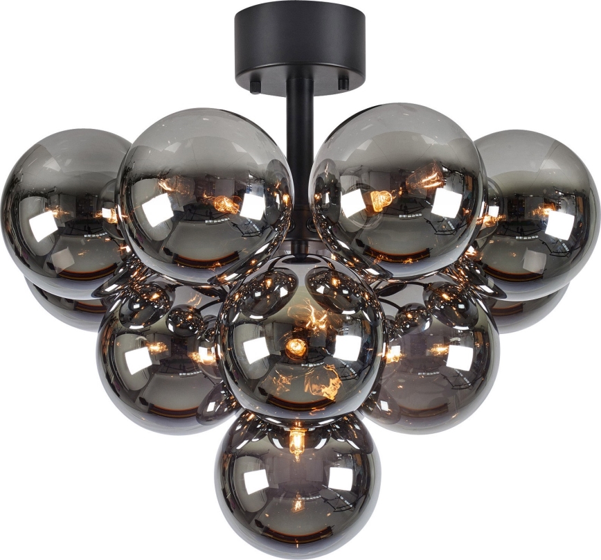 Markslöjd 108845 - Loftlampe MERLOT 13xG9/18W/230V sort/røget