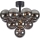 Markslöjd 108845 - Loftlampe MERLOT 13xG9/18W/230V sort/røget