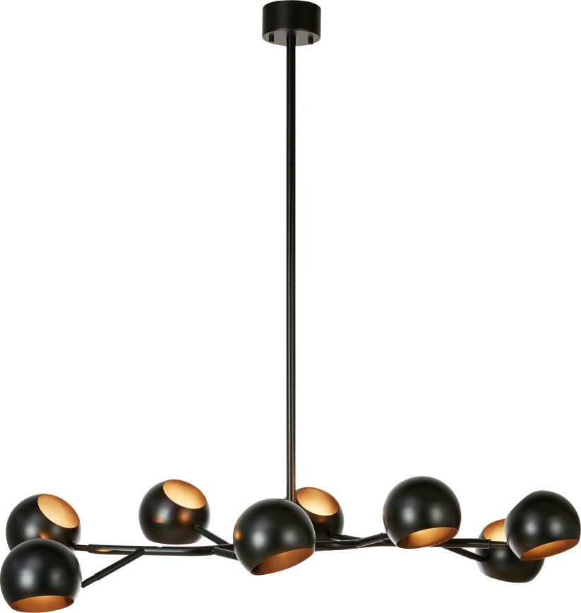 Markslöjd 108852 - Pendellampe EDGAR 8xE14/40W/230V sort