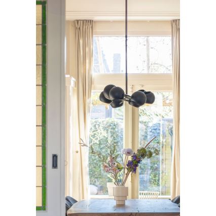 Markslöjd 108852 - Pendellampe EDGAR 8xE14/40W/230V sort