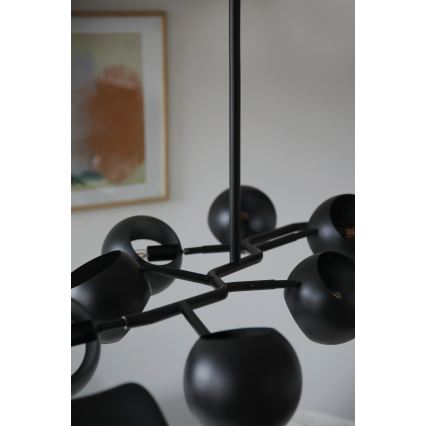 Markslöjd 108852 - Pendellampe EDGAR 8xE14/40W/230V sort