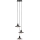 Markslöjd 108853 - Pendel NOVIA 3xE27/40W/230V sort/røget