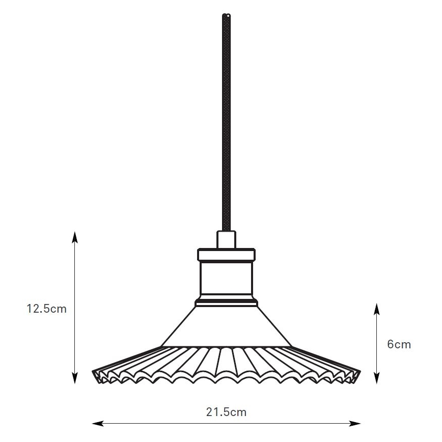 Markslöjd 108854 - Pendel NOVIA 1xE27/40W/230V sort/røget