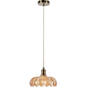 Markslöjd 108858 - Pendel KURAGE 1xE27/40W/230V messing/røget beige