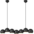 Markslöjd 108860 - Pendel CUPOLO 7xE14/40W/230V sort