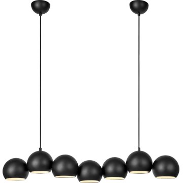 Markslöjd 108860 - Pendel CUPOLO 7xE14/40W/230V sort