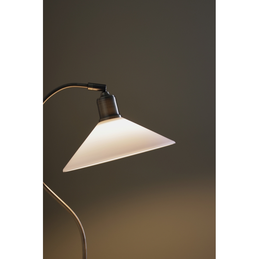 Markslöjd 108863 - Bordlampe VELA 1xE27/40W/230V messing/hvid