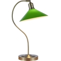 Markslöjd 108864 - Bordlampe VELA 1xE27/40W/230V messing/grøn