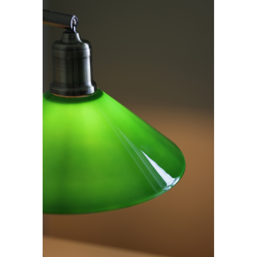 Markslöjd 108864 - Bordlampe VELA 1xE27/40W/230V messing/grøn
