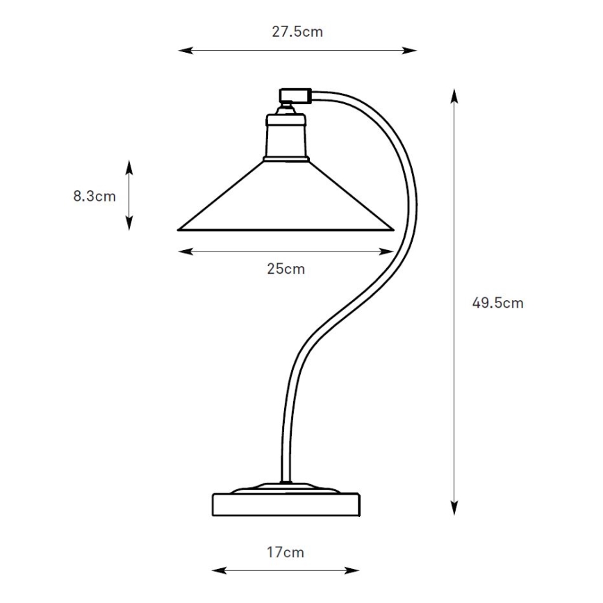 Markslöjd 108864 - Bordlampe VELA 1xE27/40W/230V messing/grøn