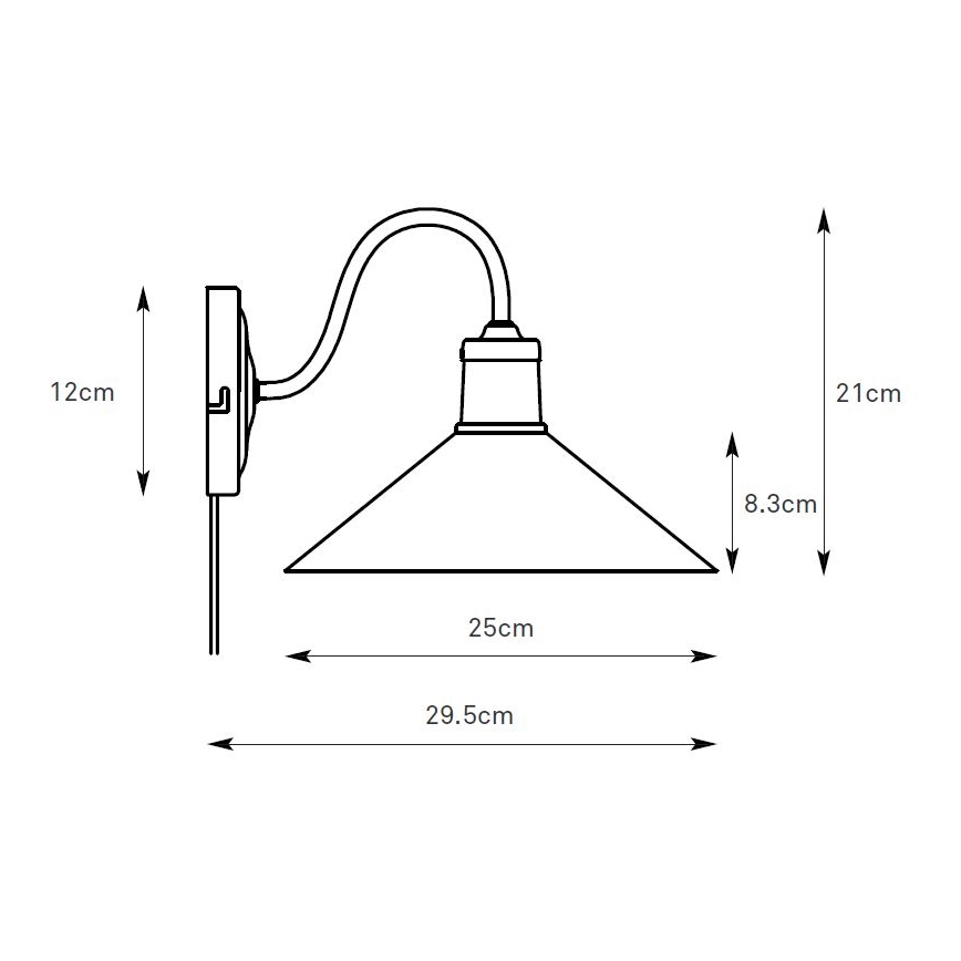 Markslöjd 108866 - Væglampe VELA 1xE27/40W/230V messing/grøn