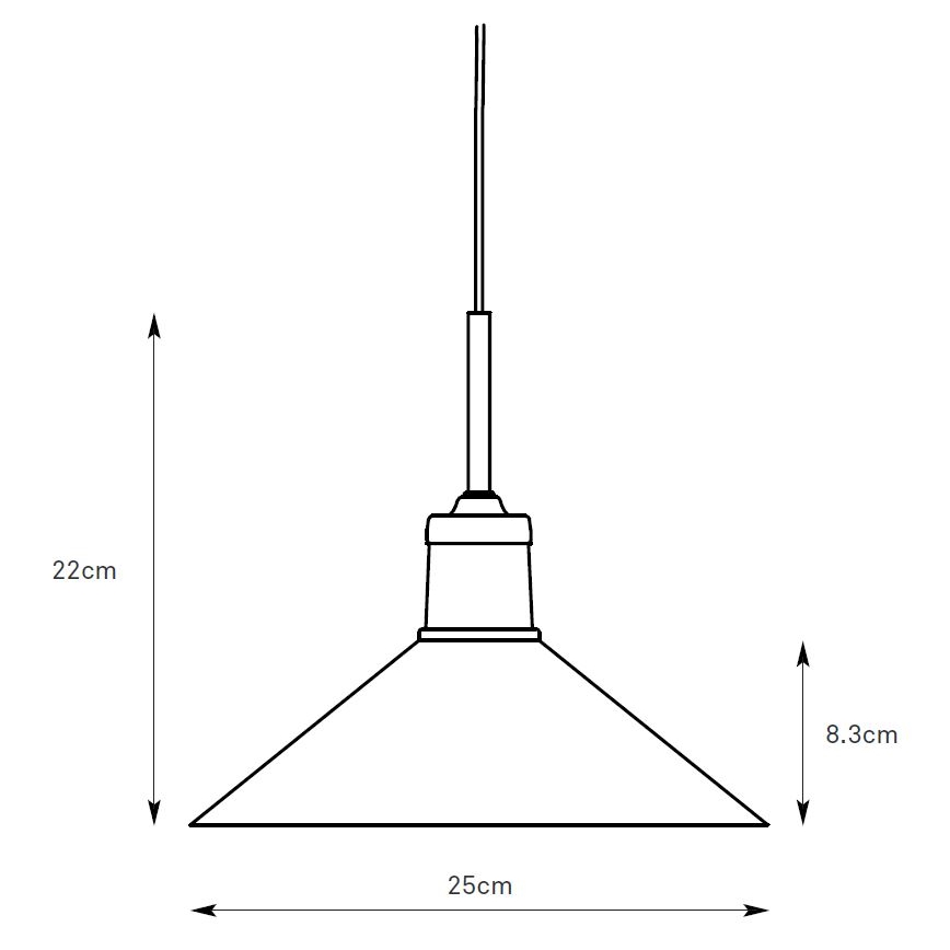Markslöjd 108867 - Pendel VELA 1xE27/40W/230V messing/hvid