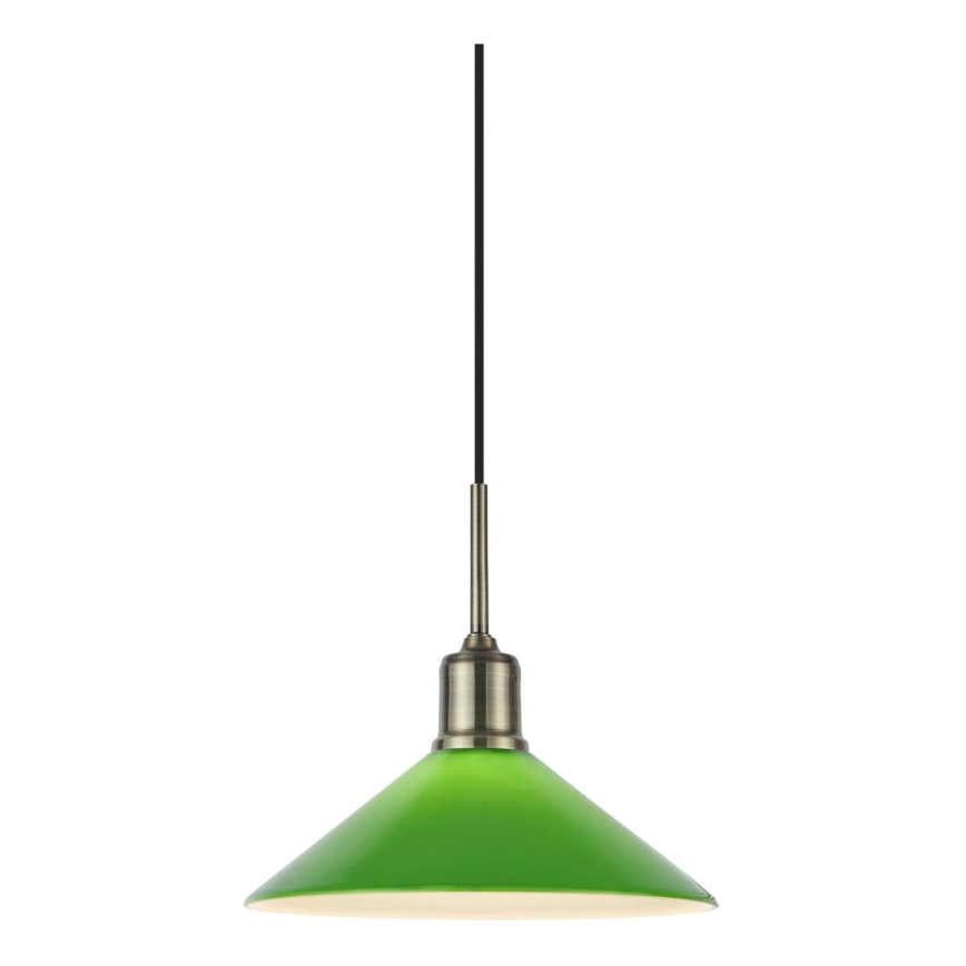 Markslöjd 108868 - Pendel VELA 1xE27/40W/230V messing/grøn