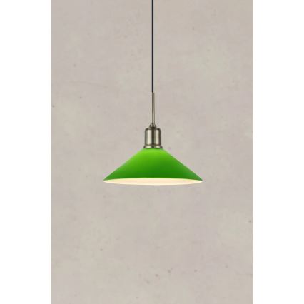 Markslöjd 108868 - Pendel VELA 1xE27/40W/230V messing/grøn