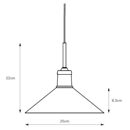 Markslöjd 108868 - Pendel VELA 1xE27/40W/230V messing/grøn