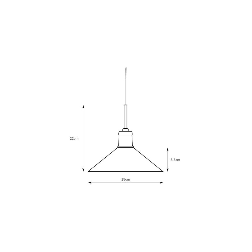 Markslöjd 108868 - Pendel VELA 1xE27/40W/230V messing/grøn