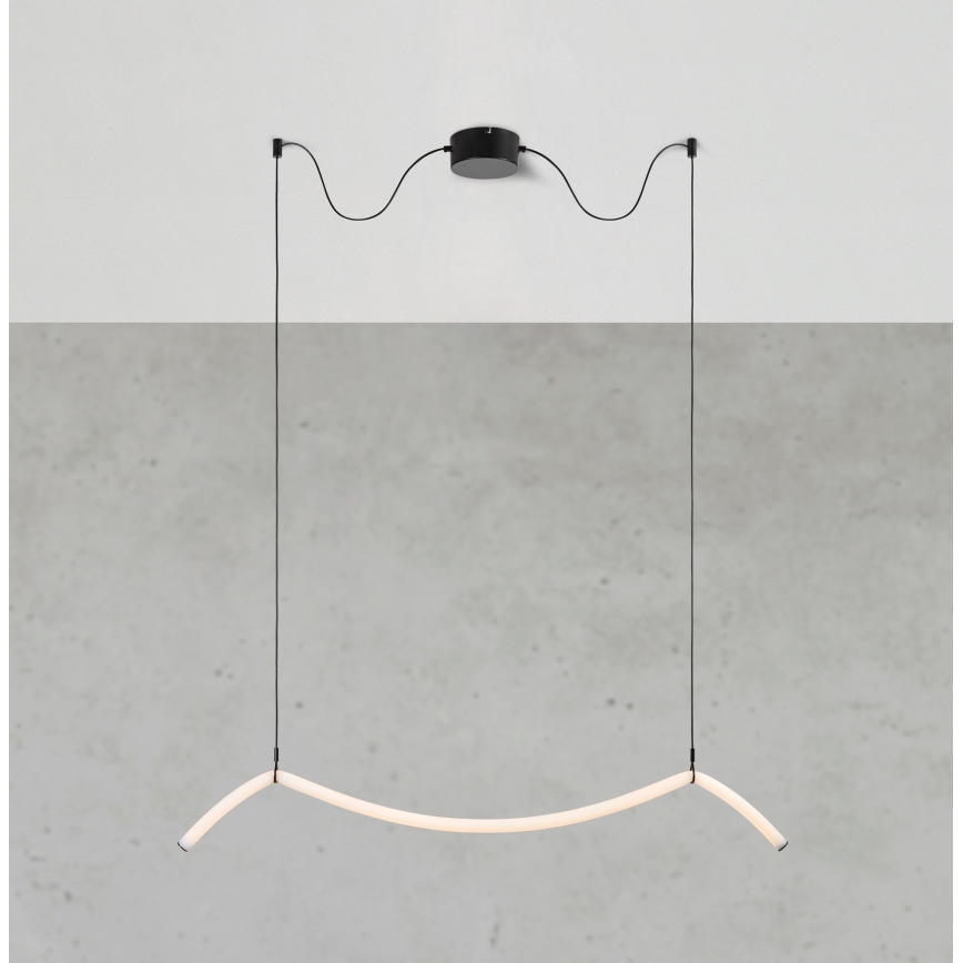 Markslöjd 108873 - LED dæmpbar pendel på kabel MELT LED/13W/230V 112 cm sort