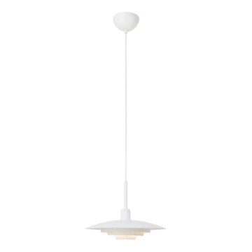 Markslöjd 108874 - Pendel på ledning PINY 1xE27/60W/230V Ø 35 cm hvid