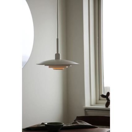 Markslöjd 108874 - Pendel på ledning PINY 1xE27/60W/230V Ø 35 cm hvid
