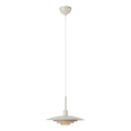 Markslöjd 108875 - Pendel med ledning PINY 1xE27/60W/230V Ø 35 cm beige