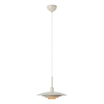 Markslöjd 108875 - Pendel med ledning PINY 1xE27/60W/230V Ø 35 cm beige