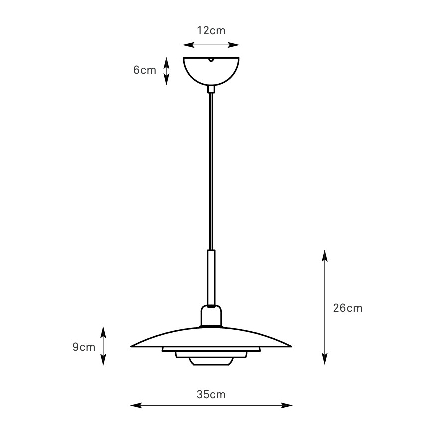 Markslöjd 108875 - Pendel med ledning PINY 1xE27/60W/230V Ø 35 cm beige