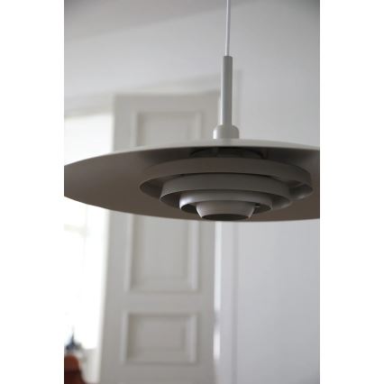 Markslöjd 108877 - PINY pendel på ledning, 1xE27/60W/230V, Ø 57 cm, beige