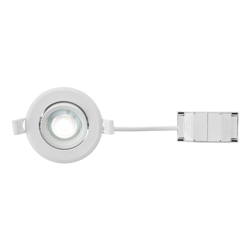 Markslöjd 108885 - Dæmpbar LED-indbygningslampe til badeværelset PLUTO LED/4,9W/230V CRI 90 IP44 hvid