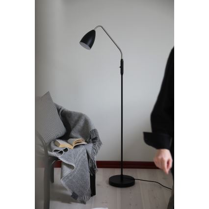 Markslöjd 108886 - Dæmpbar LED-gulvlampe PATRO LED/4,9W/230V CRI 90 sort