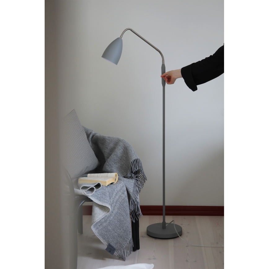 Markslöjd 108888 - Dæmpbar LED-gulvlampe PATRO LED/4,9W/230V CRI 90 grå