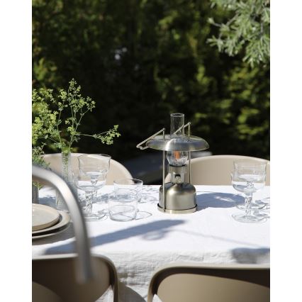 Markslöjd 108894 - LED dæmpbar udendørs genopladelig bordlampe FANOS LED/2,5W/3,7V 4000 mAh IP44 messing