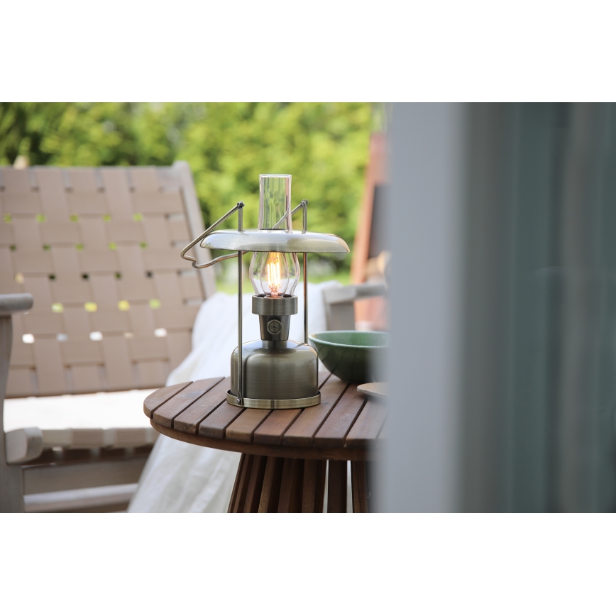 Markslöjd 108894 - LED dæmpbar udendørs genopladelig bordlampe FANOS LED/2,5W/3,7V 4000 mAh IP44 messing