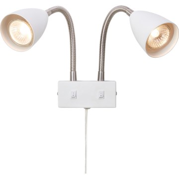 Markslöjd 108900 - Vægspotarmatur CIRO 2xGU10/7W/230V hvid